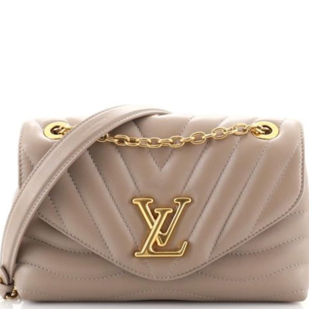 NEW LOUIS VUITTON TAUPE NEW WAVE CHAIN BAG